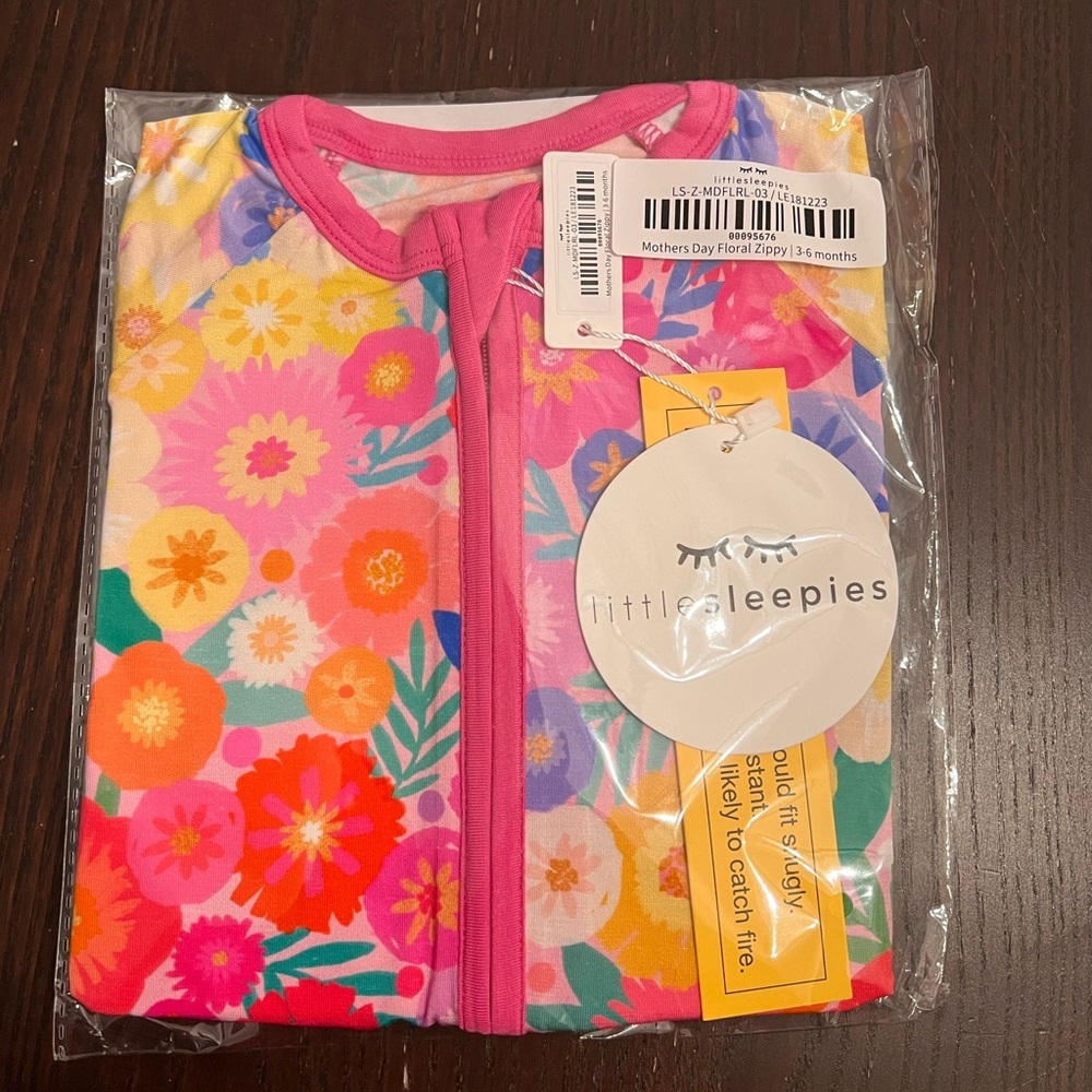 NIB Little Sleepies Rainbow Bloom